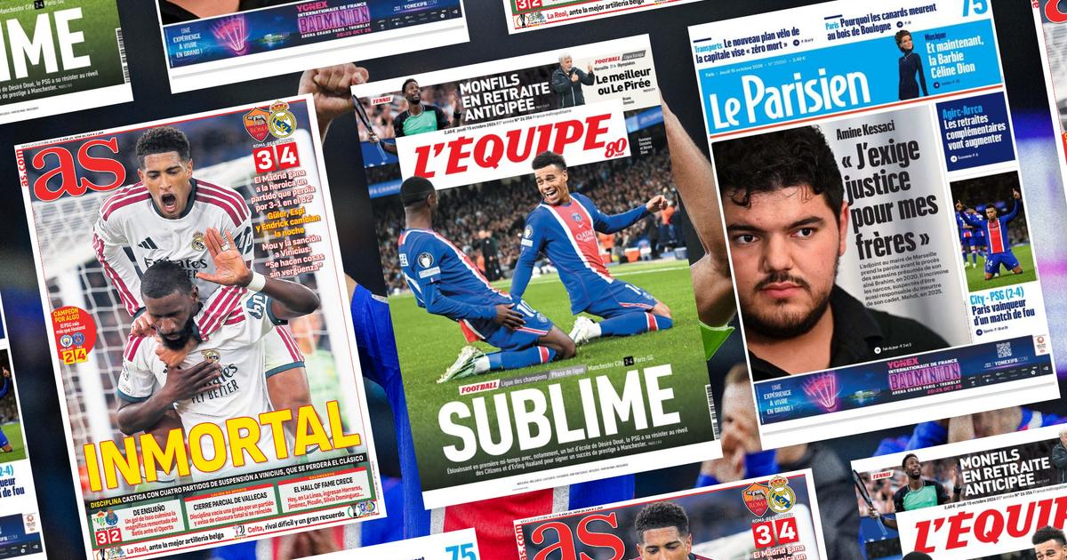 la presse européenne conquise par le PSG, malgré la pression mancunienne
